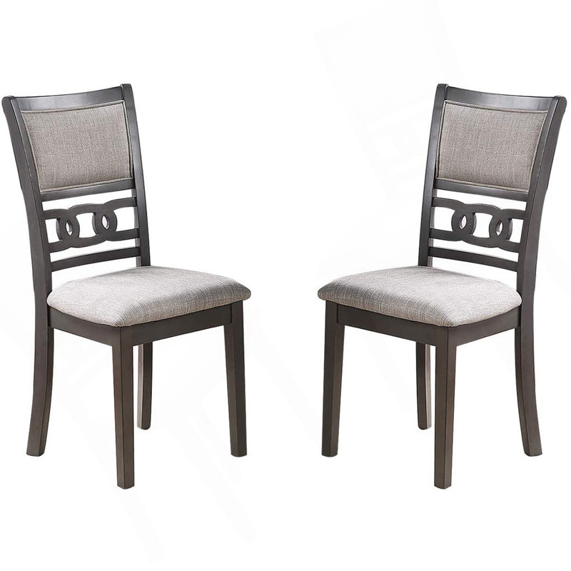 Chaises de salle à manger élégantes et confortables avec sièges rembourrés et dossier unique