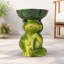 Tabouret de jardin en forme de grenouille (25 cm), en composite de pierre et d'oxyde de magnésium, idéal pour la décoration extérieure de votre jardin, terrasse ou patio.