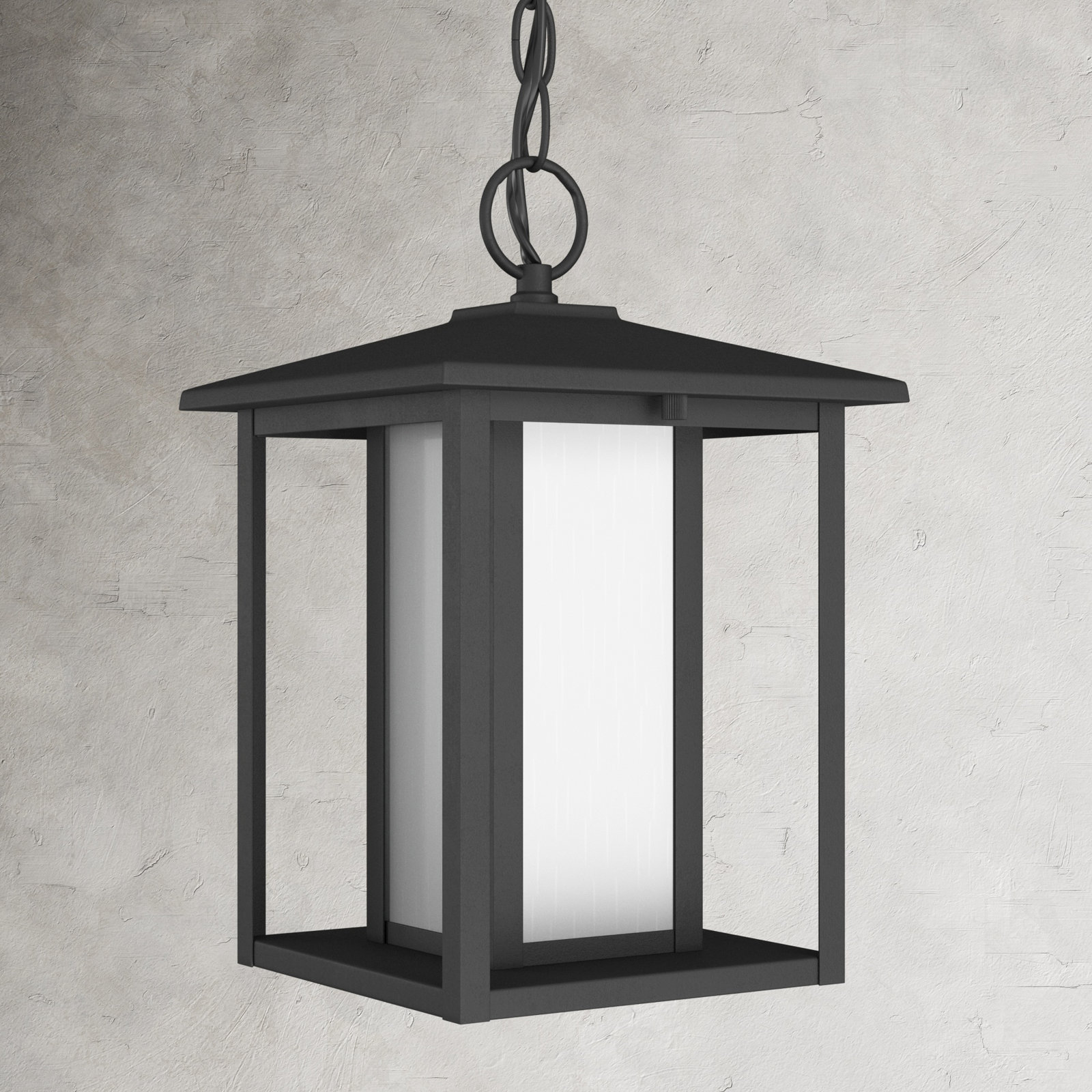 Vermont Outdoor Aluminum Pendant, Black, No