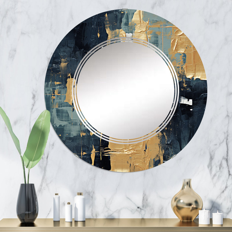 Miroir mural rond Caxton, 32 po x 32 po