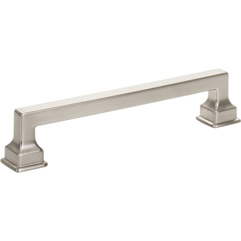 Brushed Nickel Transitional Handle Bar Pull with Mounting Hardware