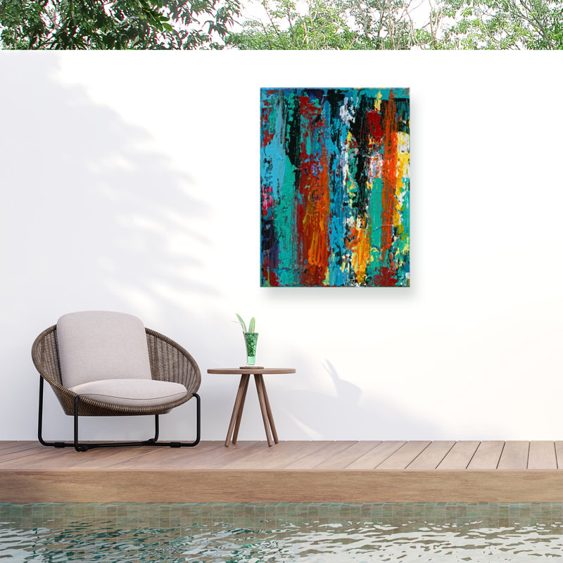 Canvas Abstract Wall Decor, 32" H x 24" W