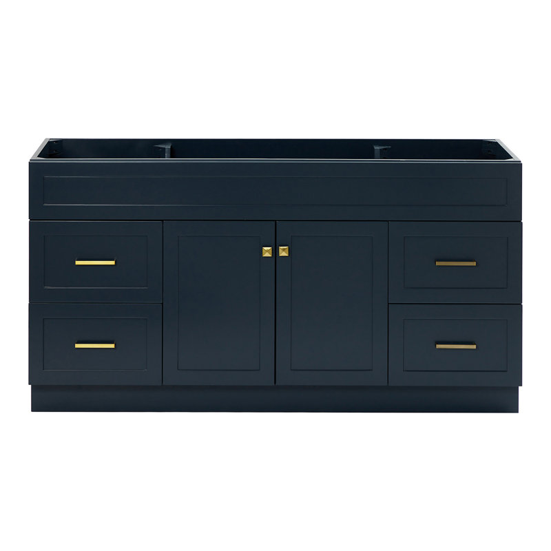 Base de meuble-lavabo simple Paulla, Bleu minuit