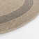 Stockett RoundBoho Jute-Look Beige Brown Area Rug