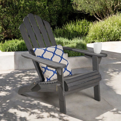Mobley Solid Wood Folding Adirondack Chair