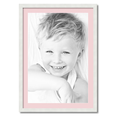 White Matte Picture Frame with Mat