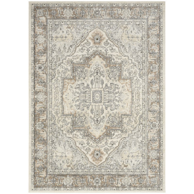 Graelyn Ivory Grey Taupe Vintage Indoor Rug