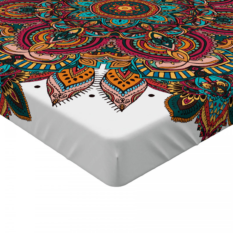 Drap-housse mandala, Drap-housse de taille simple