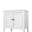 Meuble-lavabo moderne élégant de 24 po avec meuble-lavabo en céramique élégant et tablette ouverte-1103644636