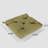 Fabric Outdoor Seat Pad, 15.71x15.71x3.16 Inches, Fade 16x16x3.16 In Chair Cushion, Fabric, Heart Health