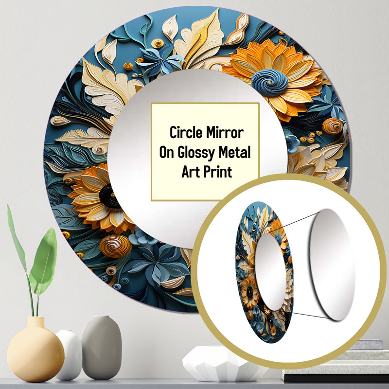 Lolan Metal Round Mirror