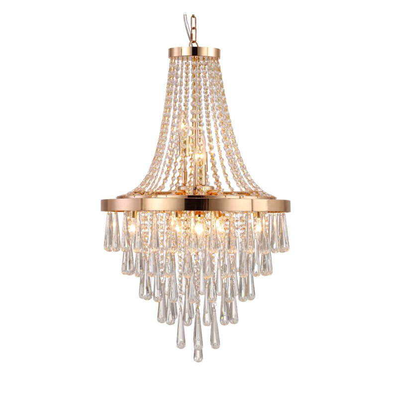 1 - Light Chandelier, Gold