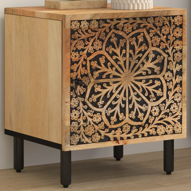 Ellen 40cm W Iron Bedside Table