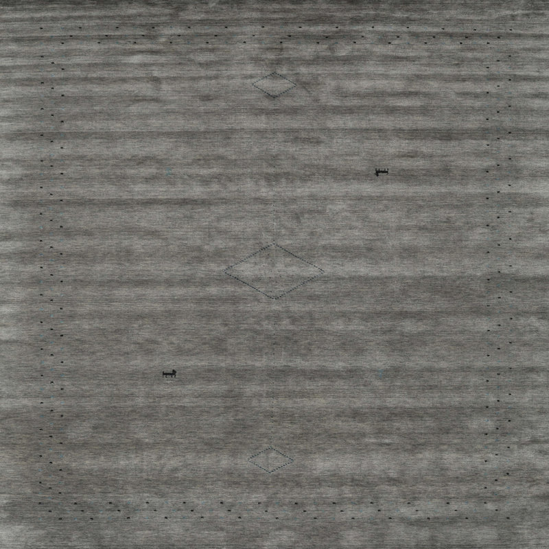 Tapis noir/gris, Carré 6 pi