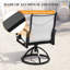 Patio Dining Set with  Aluminum Dining Table and Sunbrella Swivel Rocking Dining Chairs (Set of 7)-112292496-112292497