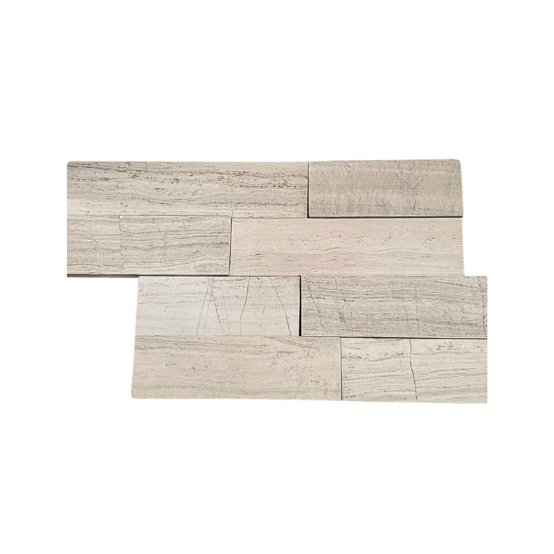 Panneau de marbre blanc 6 po x 24 po Legderstone