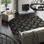 Wool Geometric Area Rug in Black