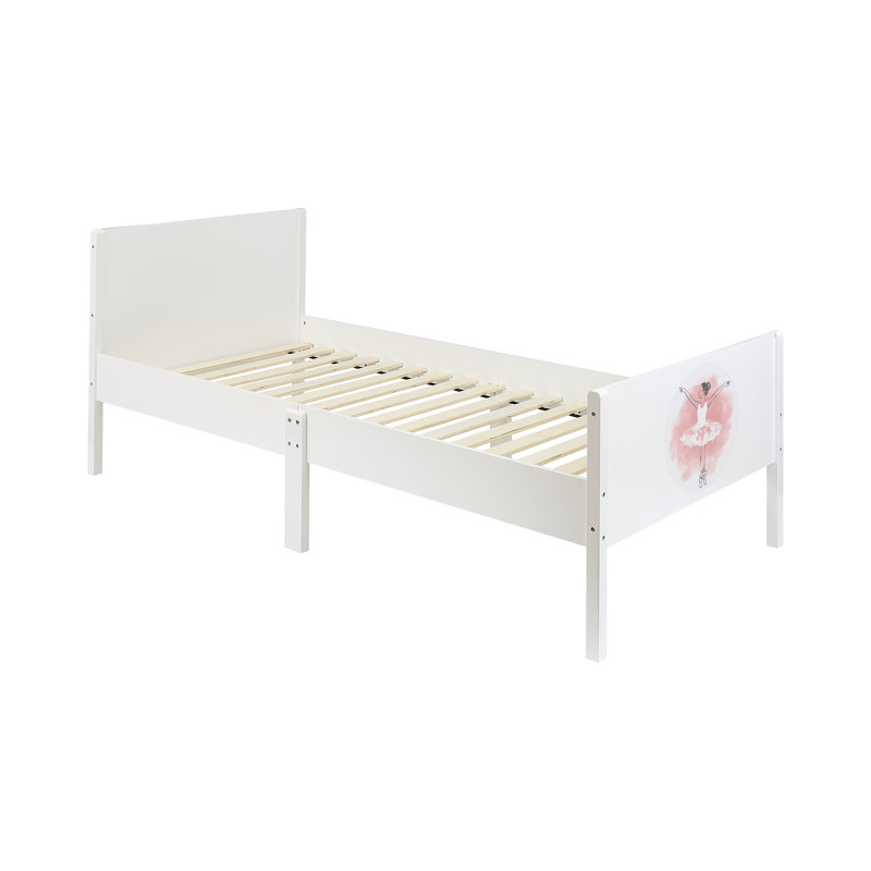 Kids White Single Bed – Ballerina