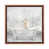 Toile classique avec cadre brun