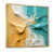 Toile avec cadre flottant or