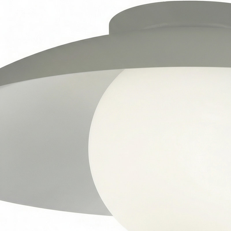 Plafonnier encastré 1 lumière Kempst - Lin mat, Matte Linen