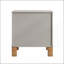 Table de chevet 2 tiroirs Premium avec poignées en métal pour la chambre à coucher ou le salon-130574785