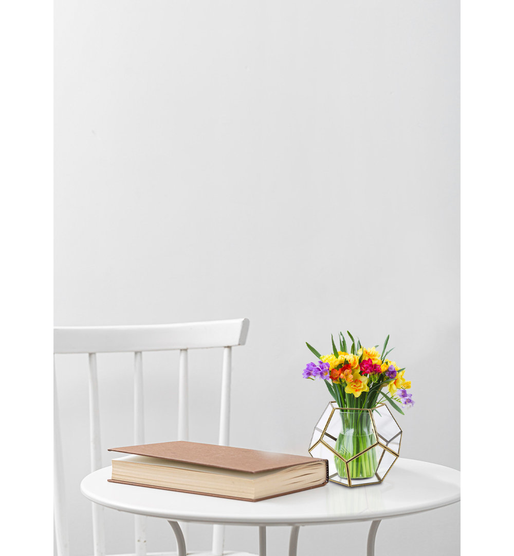 Honeycomb Glass and Metal Lantern Wrought Studio™