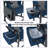 Heiss Multi Function Folding Chair with Side Table Cup Holder and Storage Box