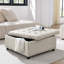 Repose-pieds de rangement carré capitonné Audel-103897854