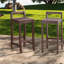 Tabourets de bar durables en bois d'acacia avec design contemporain