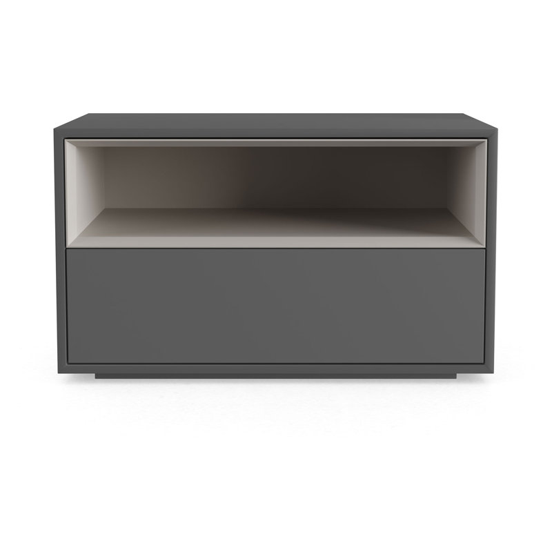 Madison 1 - Drawer Nightstand, Dark Gull Gray
