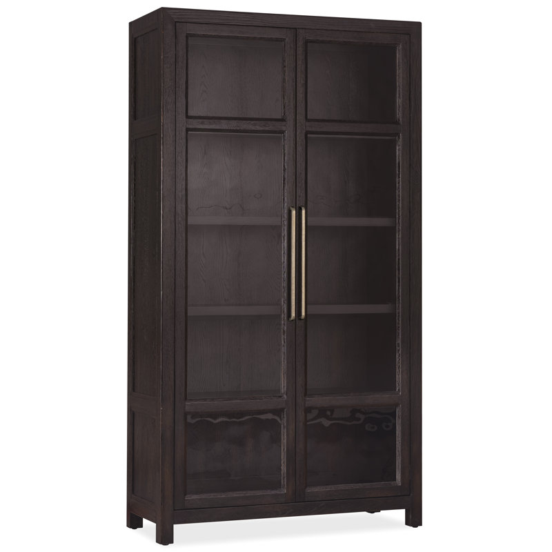 Driftwood Lighted Curio Cabinet, Espresso