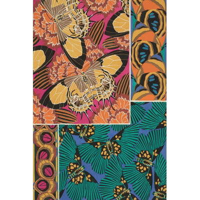 " Decorative Butterflies III " by Eugene Seguy Painting Print