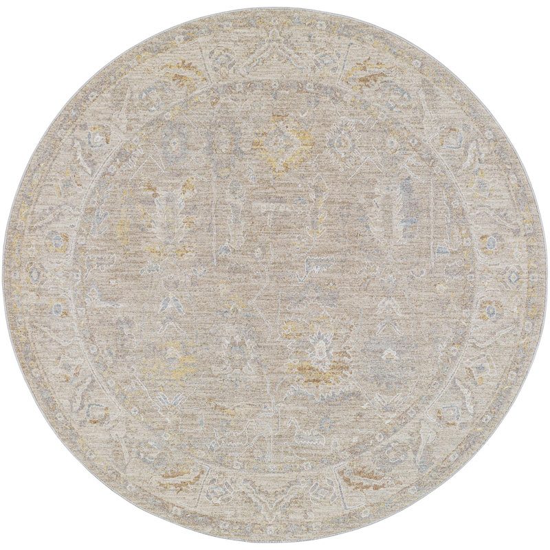 Tapis tissé à la machine Domineck AVT-2379, Rond 7 pi 10 po