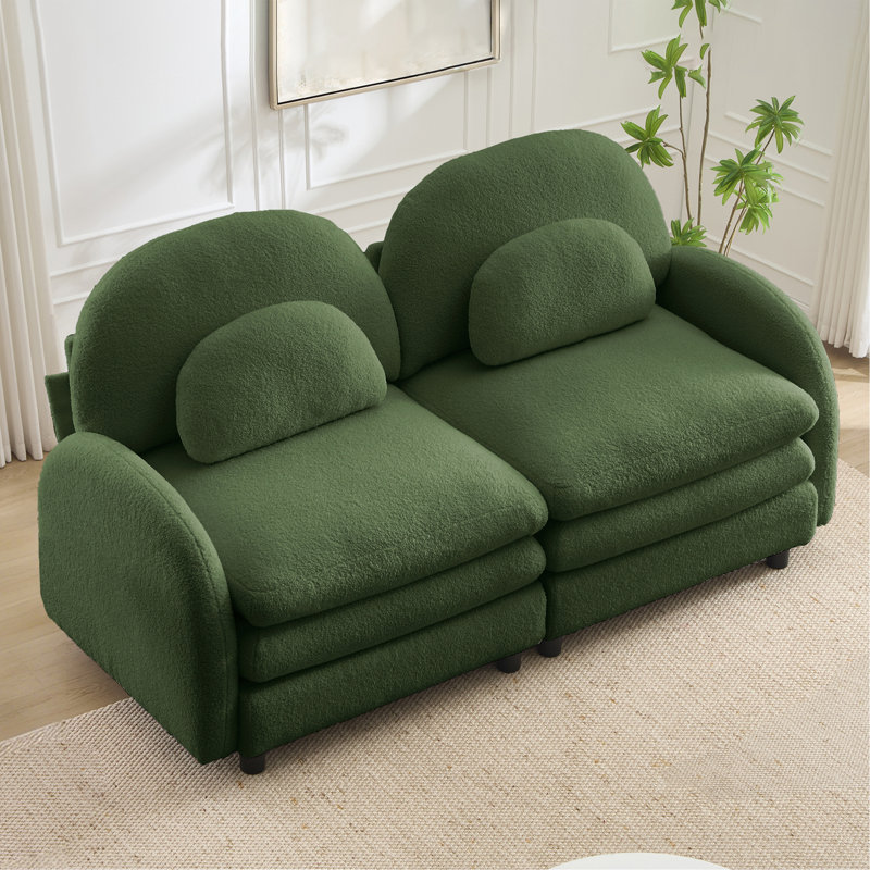Canapé-lit Teddy, Vert