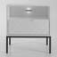 Ahola 134.62cm W Metal Bedside Table-418516068-418516056