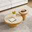 Table de bout ronde en bois aggloméré de 19,49 pouces en bois aggloméré pour le salon et la chambre à coucher-277914200