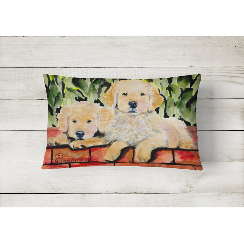 Golden Retriever Indoor/Outdoor Throw Pillow