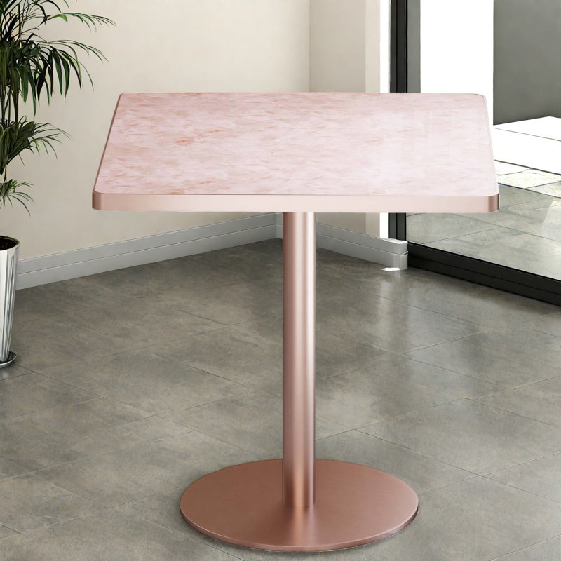 Tables de salle à manger compactes (table seulement, sans chaises, avec plateau et pieds), petite cuisine moderne en marbre fritté