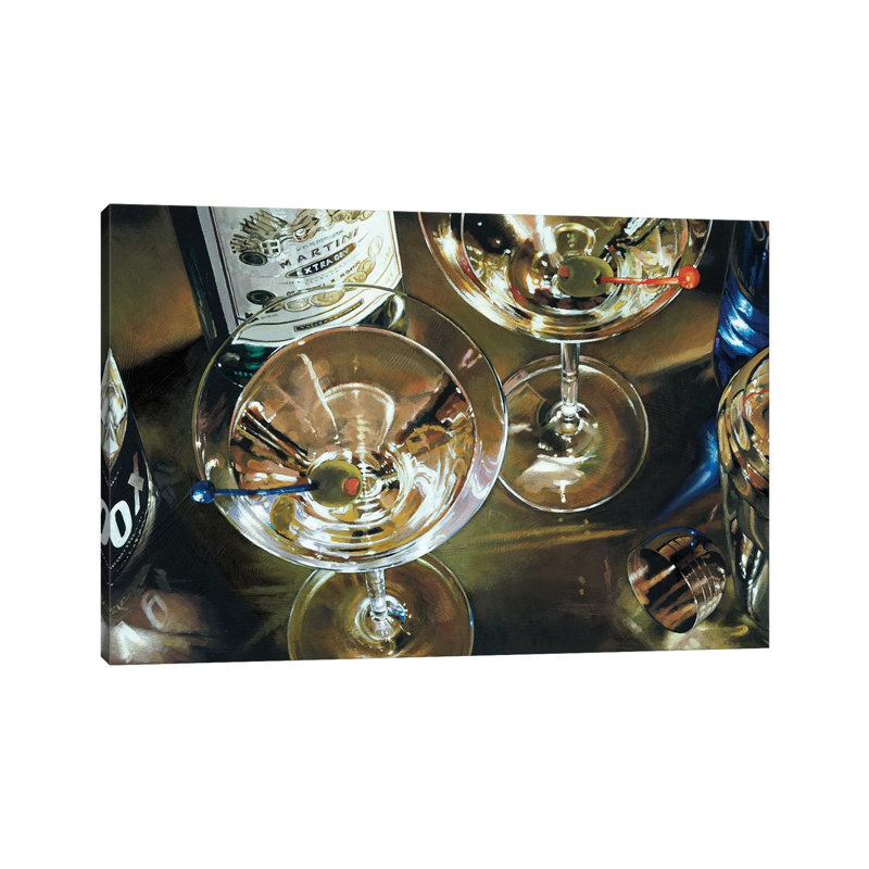 Martini Bar by Stefano Ferreri - Print on Canvas, Wrapped Canvas, 30.48 cm H x 45.72 cm W