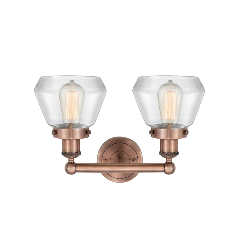 Rivka 2 - Light Dimmable Vanity Light, Clear, Antique Copper