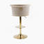 Chaise de bar rotative faite à la main avec hauteur réglable, coussin moelleux et conception polyvalente pour la cuisine, la salle à manger et le café-2040502847