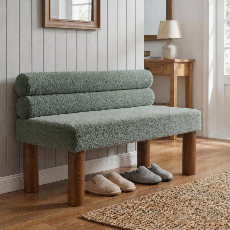 Upholstered Chaise Lounge, Green