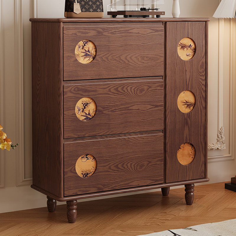 Armoire de rangement pour chaussures Markell, Noyer
