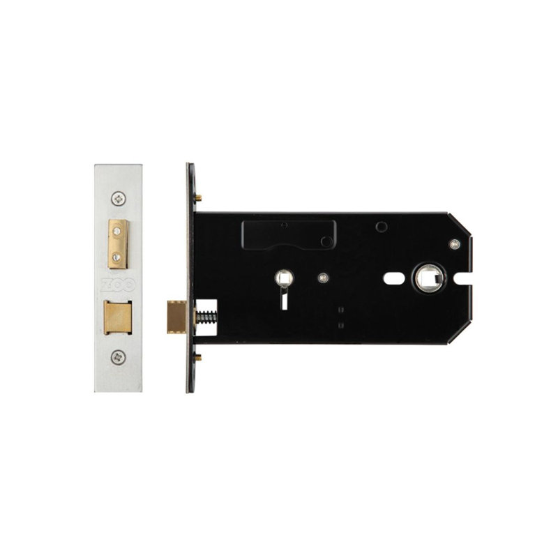 Bathroom Horizontal Lock, Stainless Steel