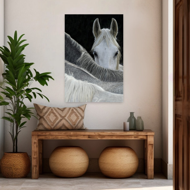 Art contemporain abstrait, art cheval contemporain, H 48 po x l 32 po