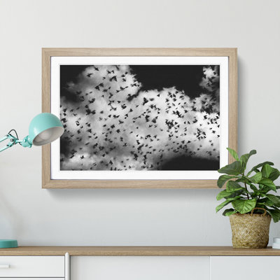 Birds On The Move Painting - Single Picture Frame Print on MDF