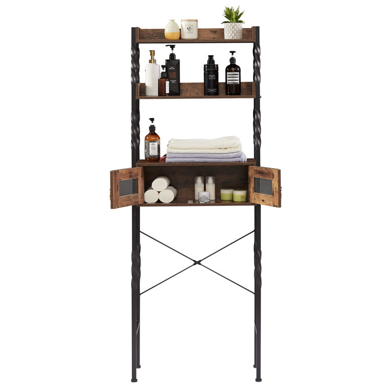  Yaheetech Over the Toilet Storage Rack, 3-Tier Bathroom  Organizer Shelf Over Toilet, Freestanding Bathroom Space-Saving Cabinet  with Multi-Functional Shelves for Home, Mudroom and Toilet, Rustic Brown :  Home & Kitchen