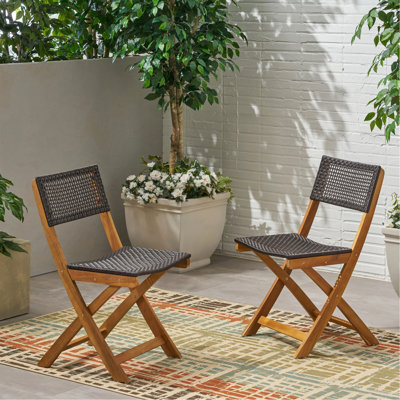 Chaise bistro de patio, ensemble de 2
