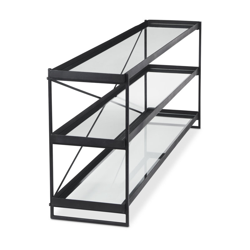 Lupita 16'' Console Table, Black, 72 x 16 x 30